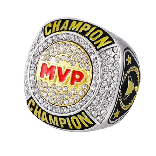 guancrown MVP Ring Most Valuable Player Trophy Award Tournament or League Champion Ring (Just Ring, Size 10)
