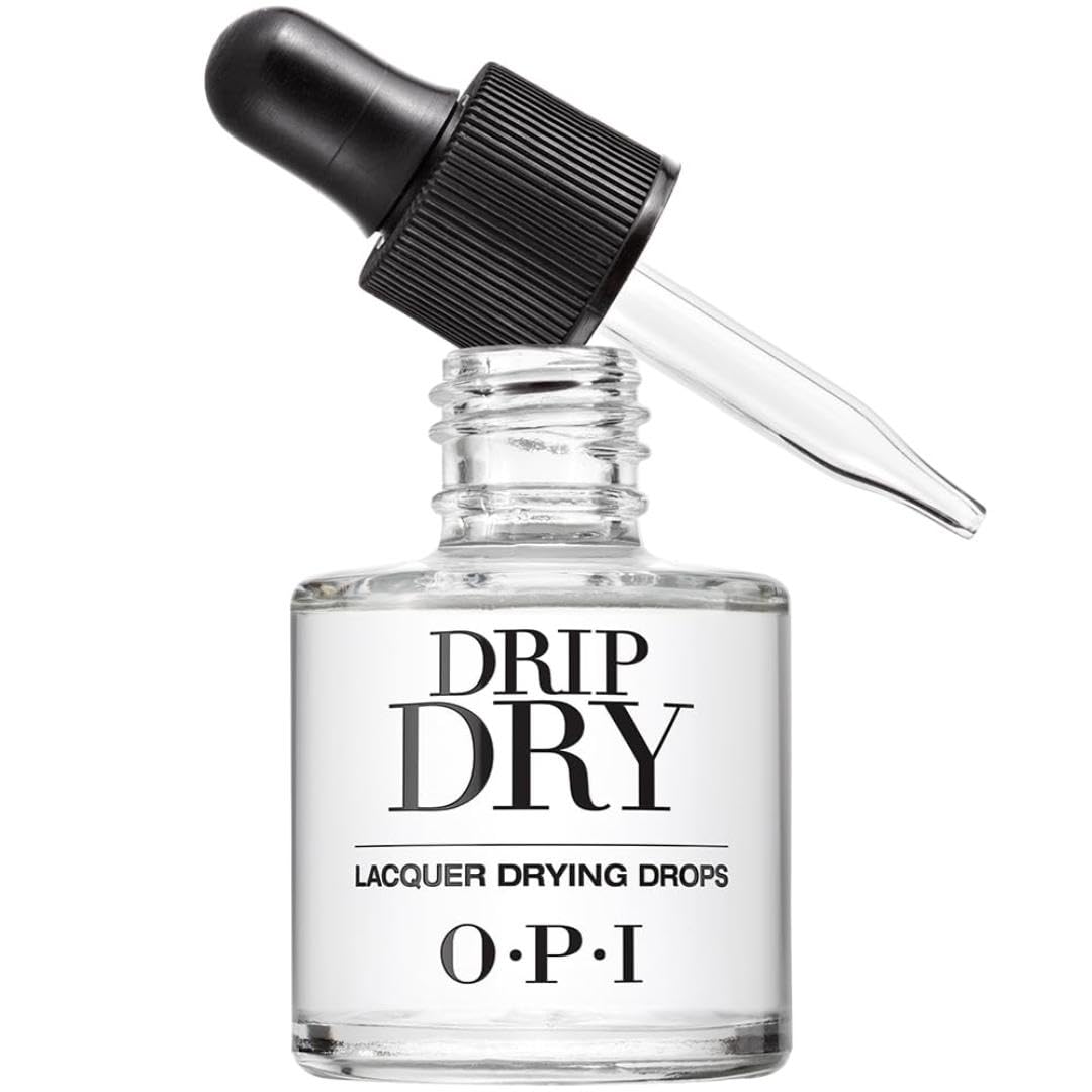 O.P.I Drip Dry Nail Lacquer Drying Drops | 9 ml | Top Coat, Nail Polish Quick Dry Liquid | Touch Ready Nails in 60 seconds | With Jojoba & Vitamin E