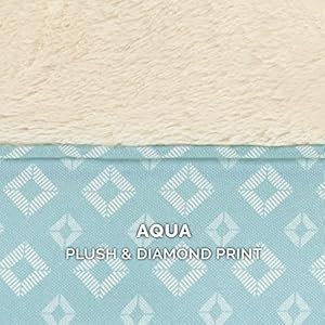 Furhaven-Replacement-Dog-Bed-Cover-Plush-Diamond-Print-Nest-Top-Sofa-Style-Machine-Washable-Aqua-Large - Cucciolini Doodles   Furhaven-Replacement-Dog-Bed-Cover-Plush-Diamond-Print-Nest-Top-Sofa-Style-Machine-Washable-Aqua-Large