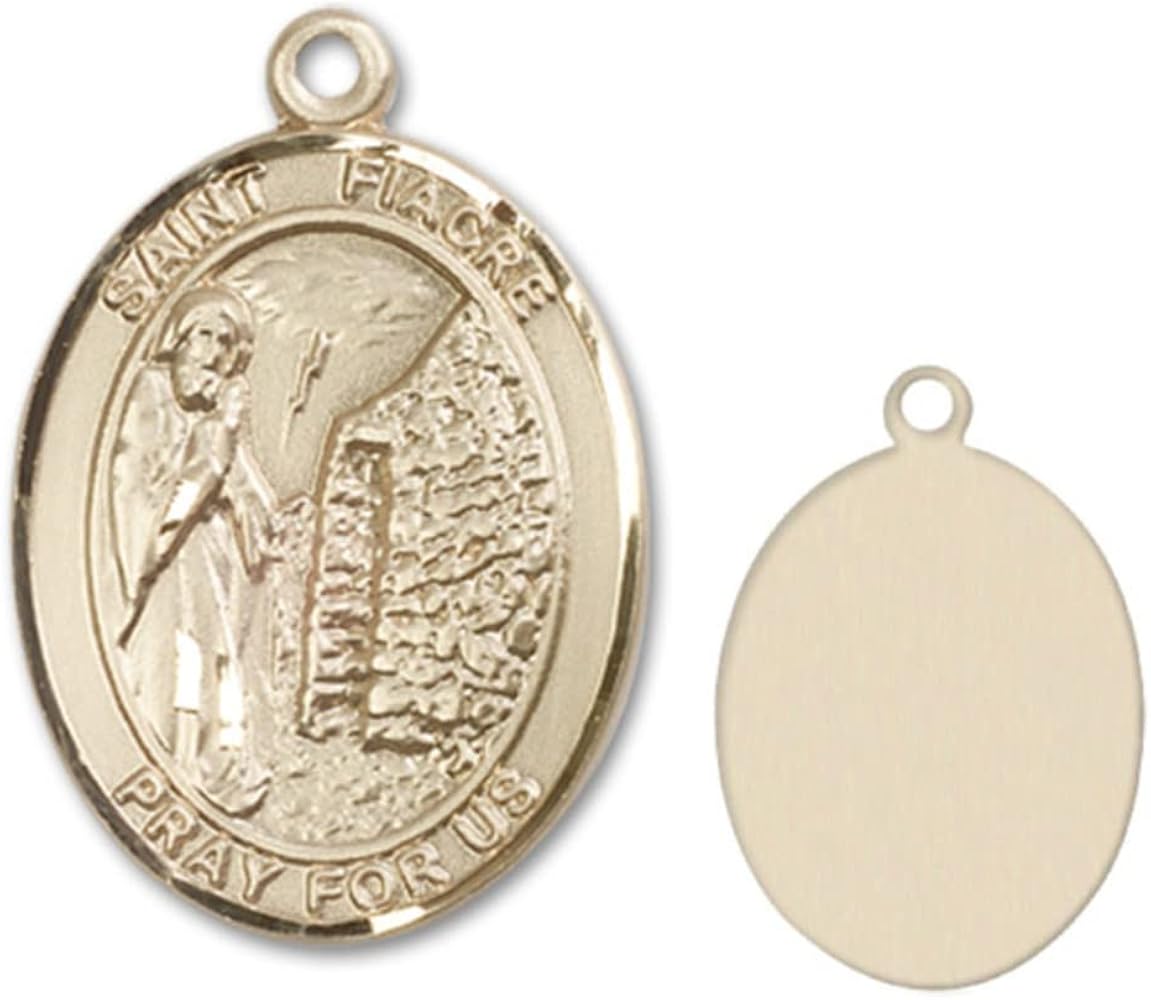 Bonyak Jewelry 14k Yellow Gold-Filled St. Rebecca Pendant, Size 3/4 x 1/2 i Bonyak Jewelry 14k Yellow Gold-Filled St. John Licci Pendant