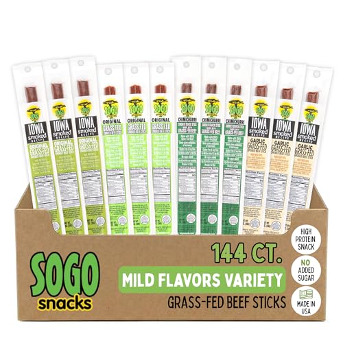 Mild Variety Sogo Beef Jerky Sticks - 100% Grass-Fed, Non-GMO
