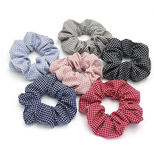 Scrunchies for Hair, 6 Packs Hair Scrunchies for...