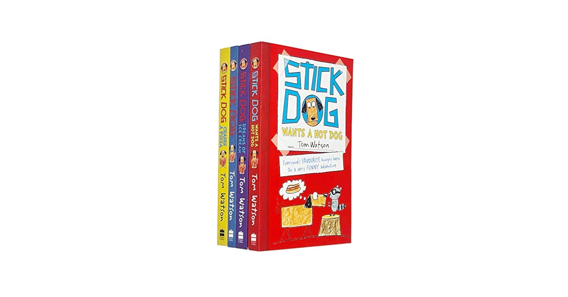 Stick Dog Series Tom Watson Collection 4 Books Set (Stick