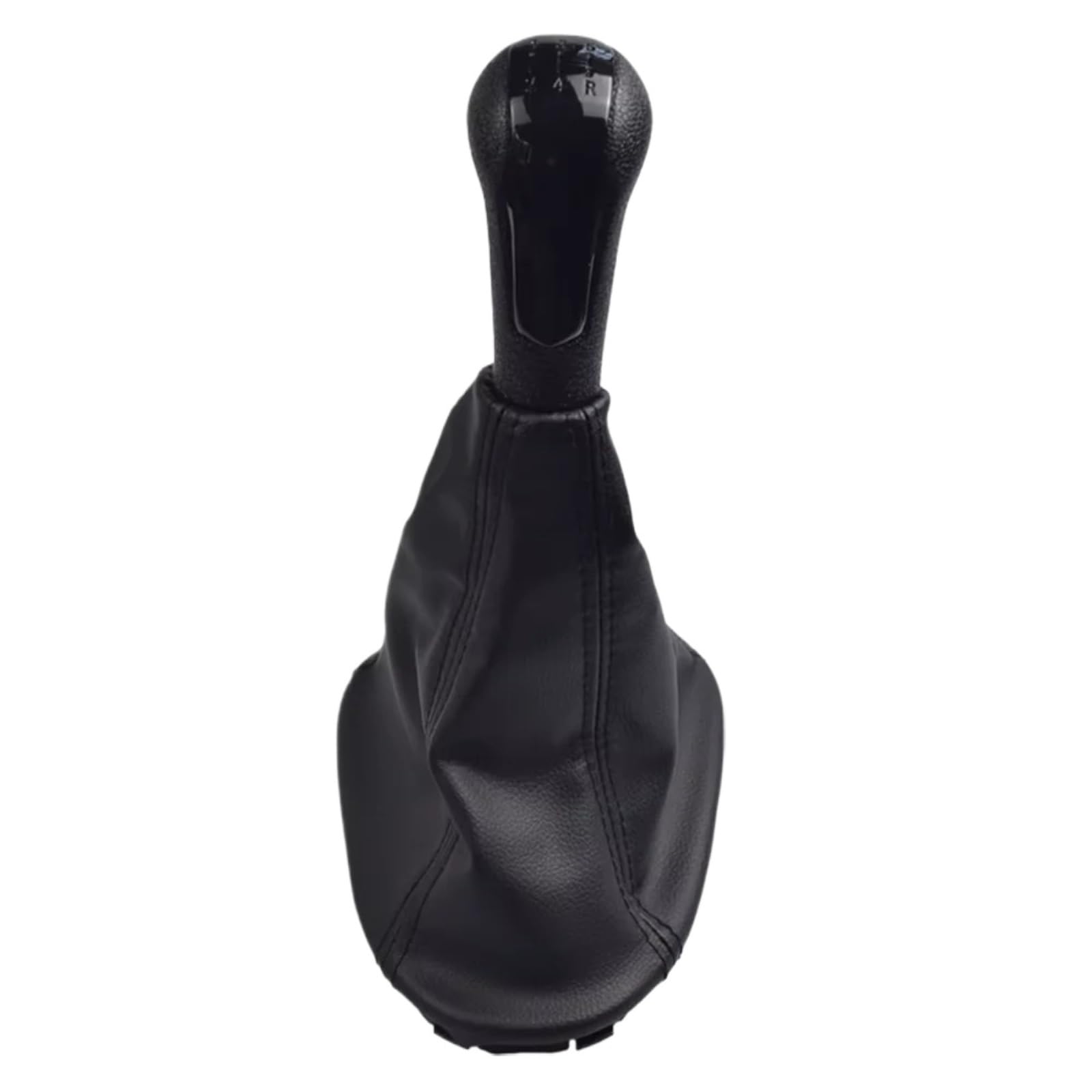 EHWLFVX Car Gear Shift for Chevrolet for Matiz for Spark M300 2011-2016+ Car 5 Speed Manual Gear Shift Knob Black Leather Gaiter Boot Cover(1 Set-Black)