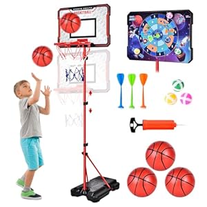 Herenear Basketballkorb für Kinder mit Darts