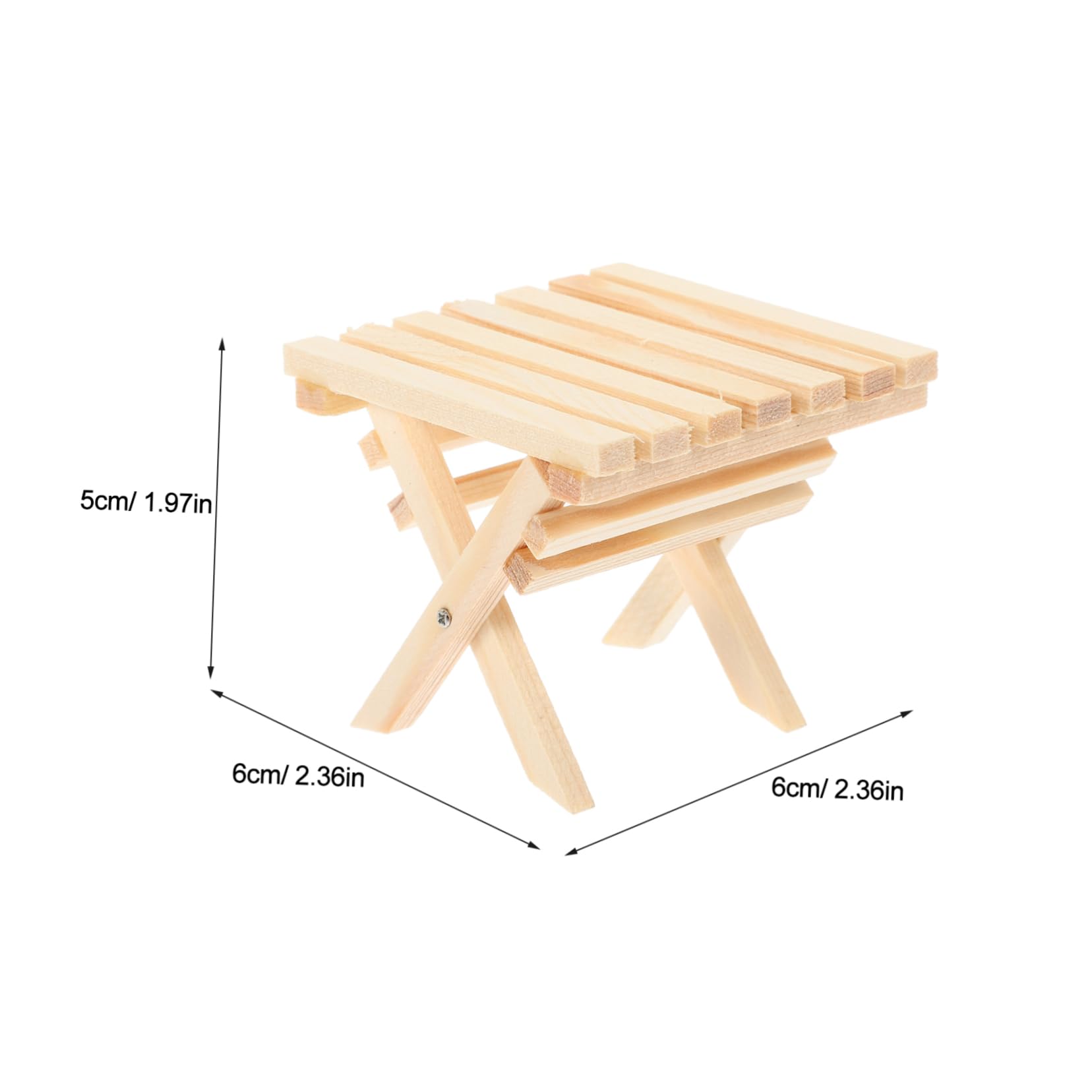 Mini Table Basse En Bois Pour Maison De Poupée – Accessoire Miniature, Décoration Réaliste Pour Intérieur Et Jeux D'imagination