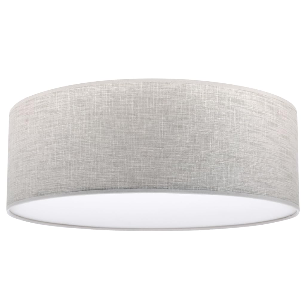 Light-Home Stone sufitowy żyrandol - Nowoczesna modern lampa na sufit do sypialni salonu i kuchni w stylu loft - tkanina - E27 z 1 punktem światła - klosz jasny beż 40cm