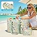 Imagen de LUROON Bolsa Playa Grande XXL Familiar con Cremallera Impermeable Bolso de Playa Mujer Plegable Shopper Bolso Playa Mujer para Viaje Compras 50 * 35 * 20cm