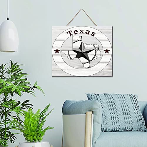 Plaque murale en bois Texas Lone Star drapeau américain moderne 25x30