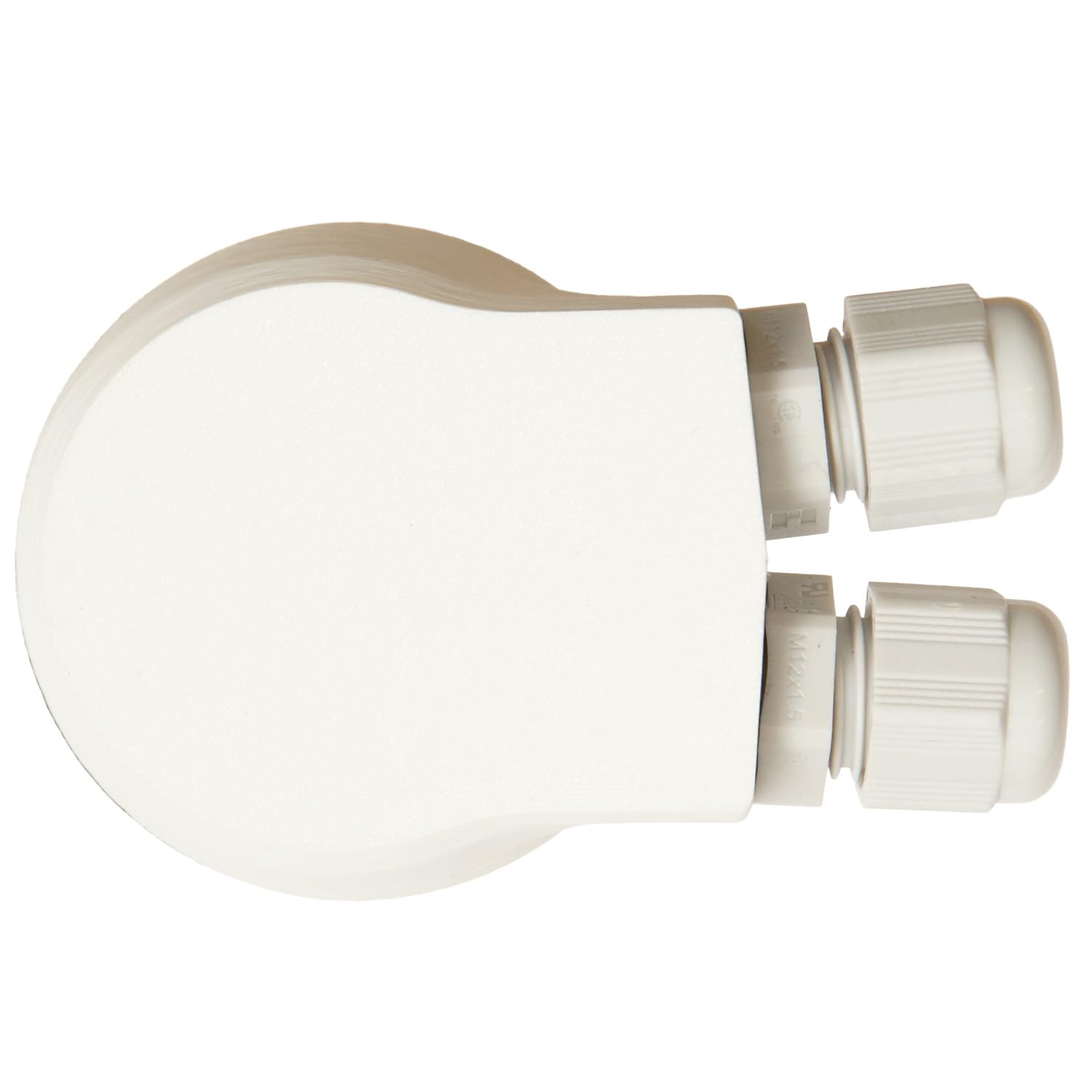 Pannello solare ingresso cavo, bocchetta passacavo solare, impermeabile con guarnizione di alta qualità (Butyl), camper, roulotte, barca, bianco, senza cavo