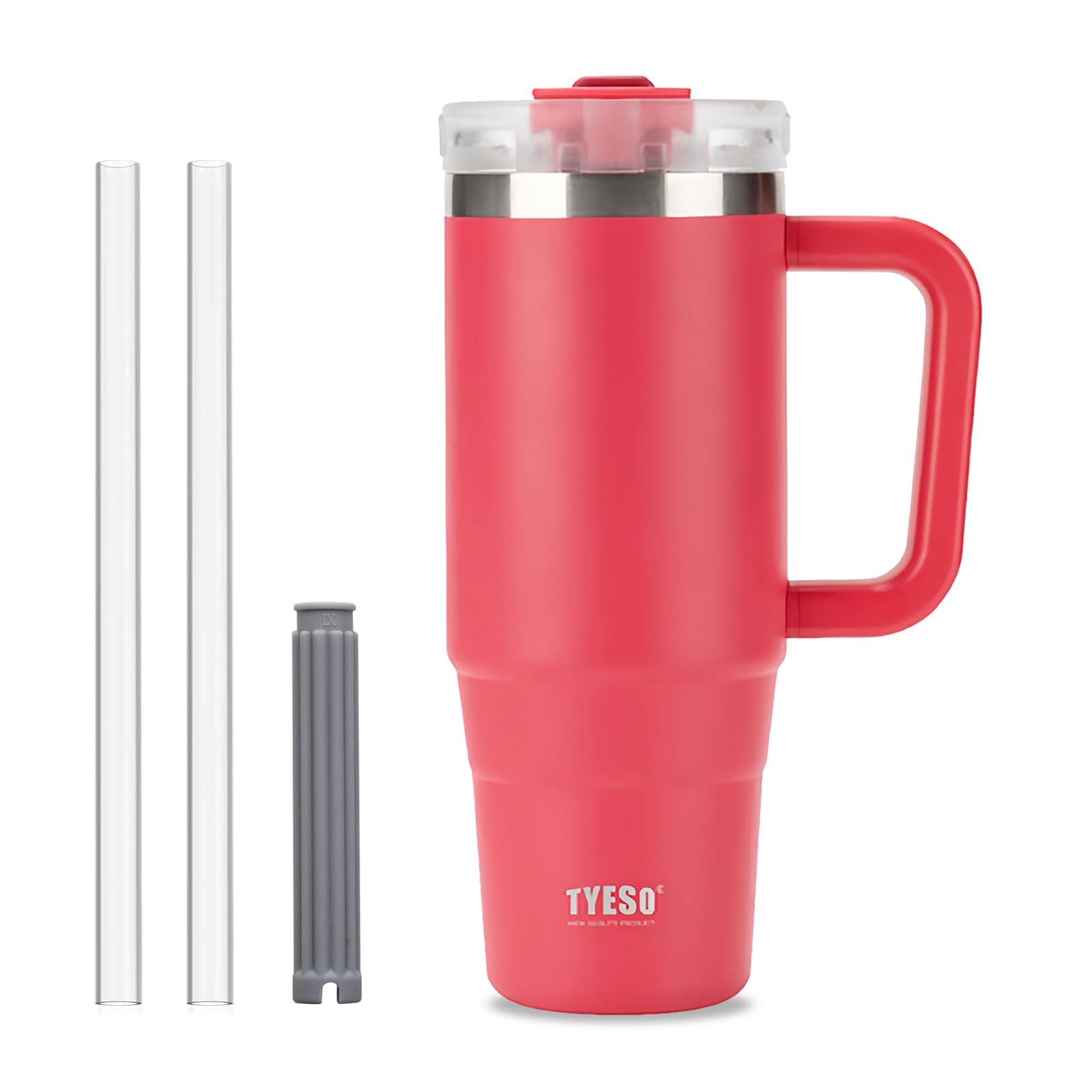 Klaraber Coffee Cup Travel Mug with Handle, 30oz Tumbler with Lockable Lid