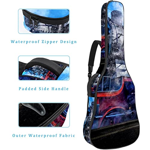 Étui de protection rembourré pour guitare classique et acoustique Motif note de musique antique, Multicolore 05, 42.9×16… - Les Beatles, Paul McCartney, John Lennon, RIngo Starr, George Harrison Étui de protection rembourré pour guitare classique et acoustique Motif note de musique antique, Multicolore 05, 42.9x16… – Image 5