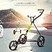 Golf Trolley, 3-Wheels Golf Cart | Golf Push & Pull Carts (Lime)