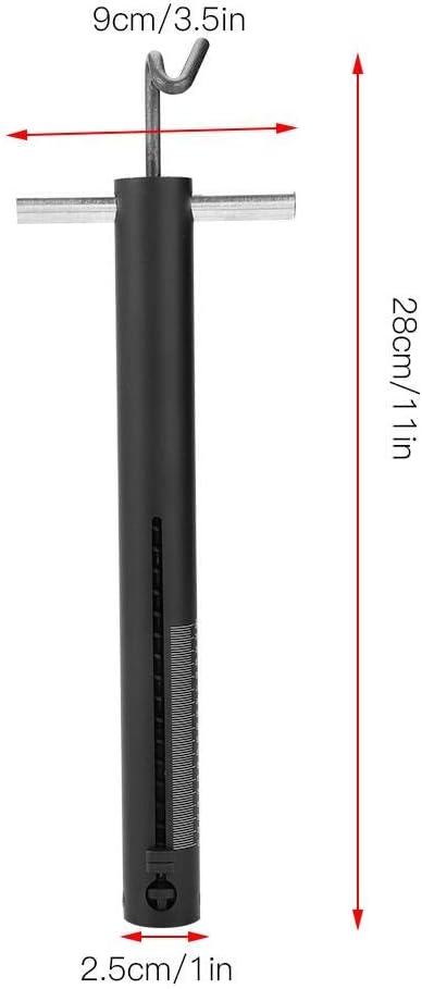 Bow Scale, Portable Heavy Duty Accurate Hand Held Draw Weight Archery Bow Scale Power 15100lbs for Recurve/Compound Bow Hunting (Black) Bow Scale