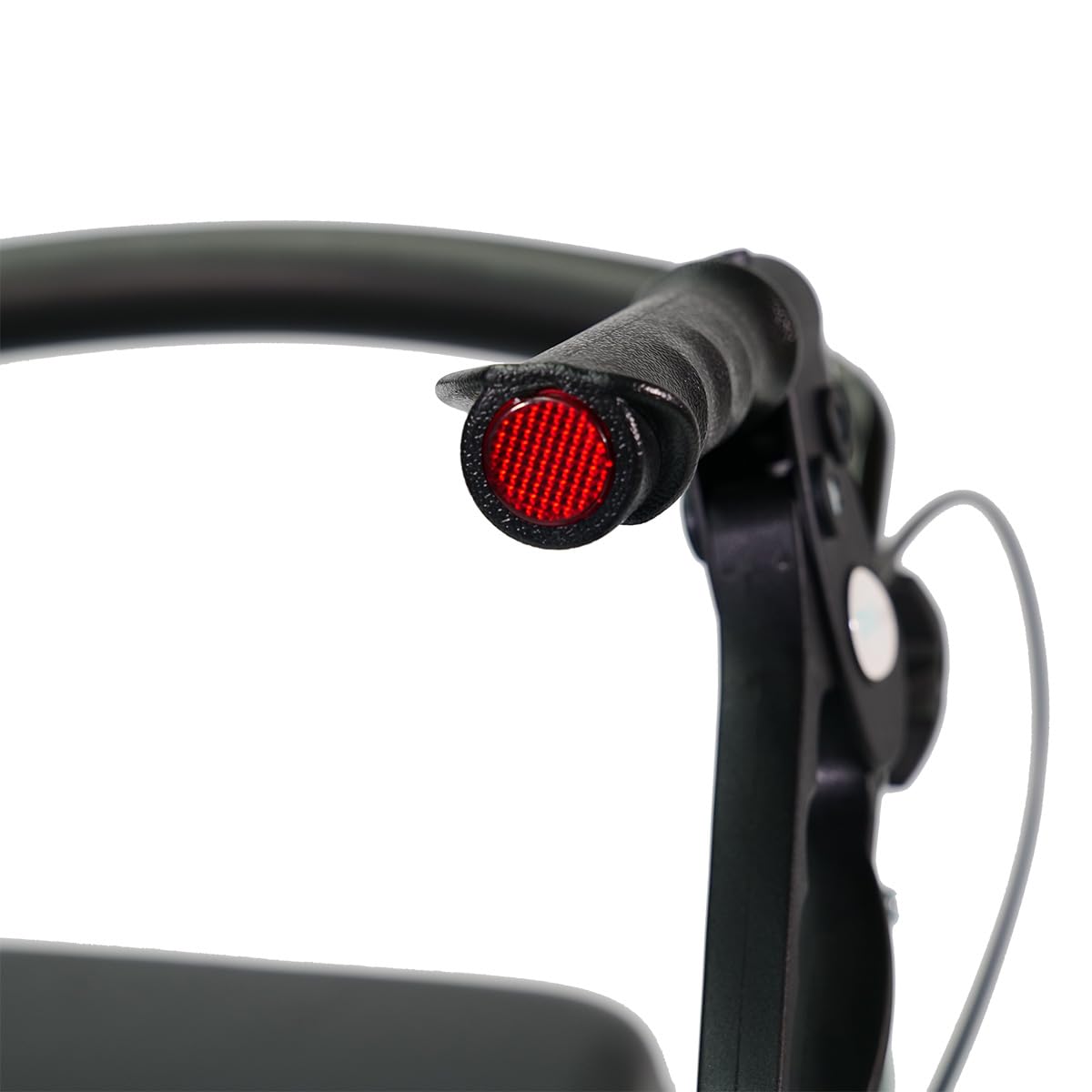 Rollator Standard - Anthrazit grün - faltbar und leicht mit Sitz - Aluminiumgestell - Nylontasche