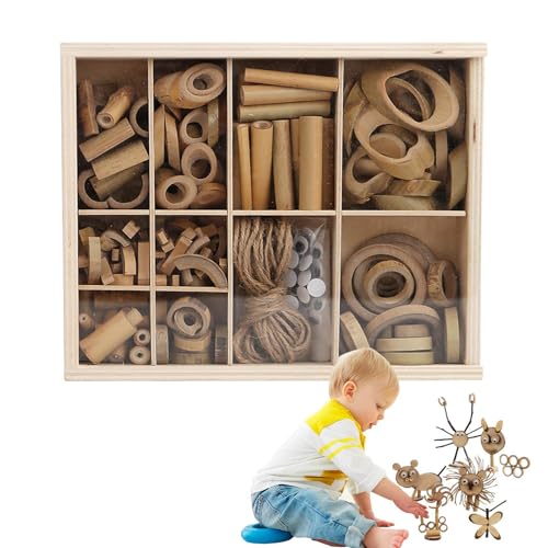 Matériel de bricolage Uhngw en bois fait main pour projets d'artisanat et décoration DIY