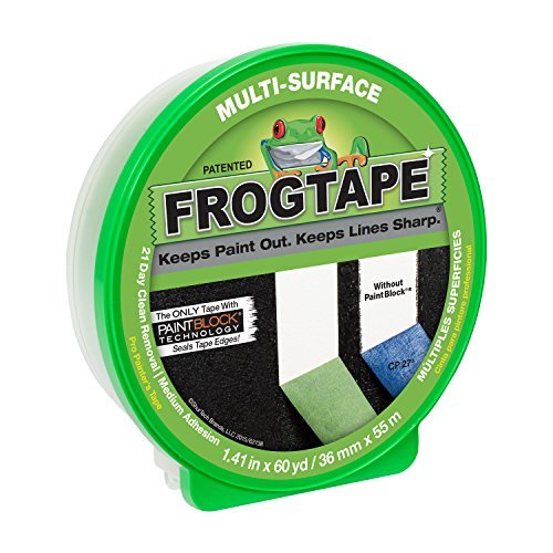 FrogTape 1358465 Multi-Surface Painting Tape, Green, 1.41-Inch x 60-Yard Roll by FrogTape