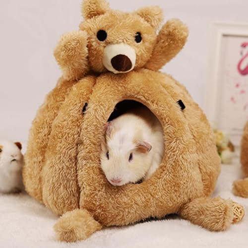 Caverna aconchegante de hamster, cama de casa quente de inverno de hamster - Hamster House Nest Bed