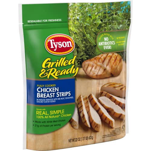 Tyson Grilled & Ready Chicken Breast Strips, 22 Oz (Frozen) #TOP5
