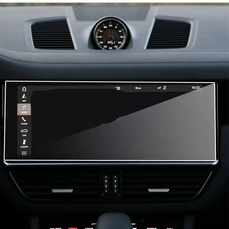 Verre trempé de protection écran pour système navigation GPS Cayenne 2018