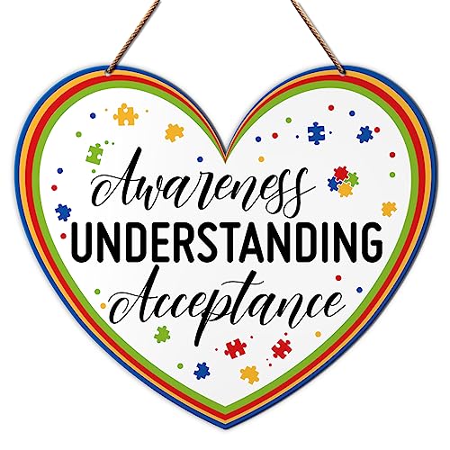 Autism Awareness Wall Door Sign, Inspirational Autism Sign Nursery Classroom