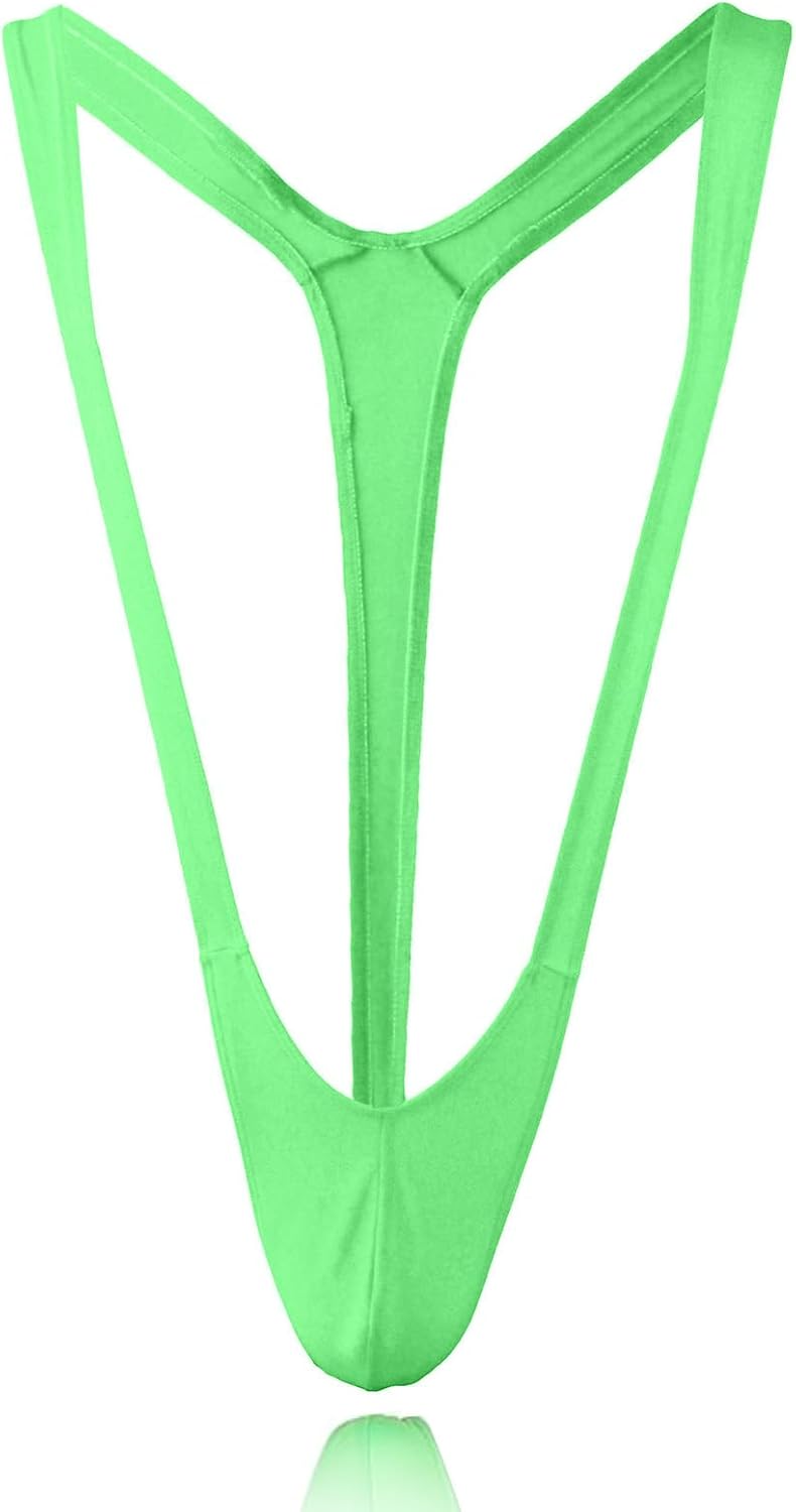 Kinwodon Borat Mankini for Man Sexy Thong Swimsuit Men’s V-String Underwear Swimming Bodysuit Jumpsuit Swimwear Stag Do Fancy Dress Costume Joke Gift Green Kinwodon Borat Mankini for Man Sexy Thong Swimsuit Men’s V-String Underwear Swimming Bodysuit Jumpsuit Swimwear Stag Do Fancy Dress Costume Joke Gift Green