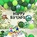 Green Balloons, 50pcs 12 Inch Different Shades Dark Green Balloons Green Latex Party Balloons for Party Decorations Patrick's Day Jungle Forest Themed Decorati