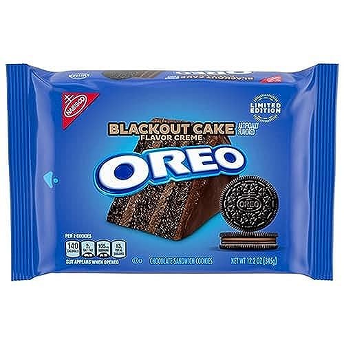 Image of OREO Blackout Cake Chocolate Sandwich Cookies, Limited Edition, 12.2 oz