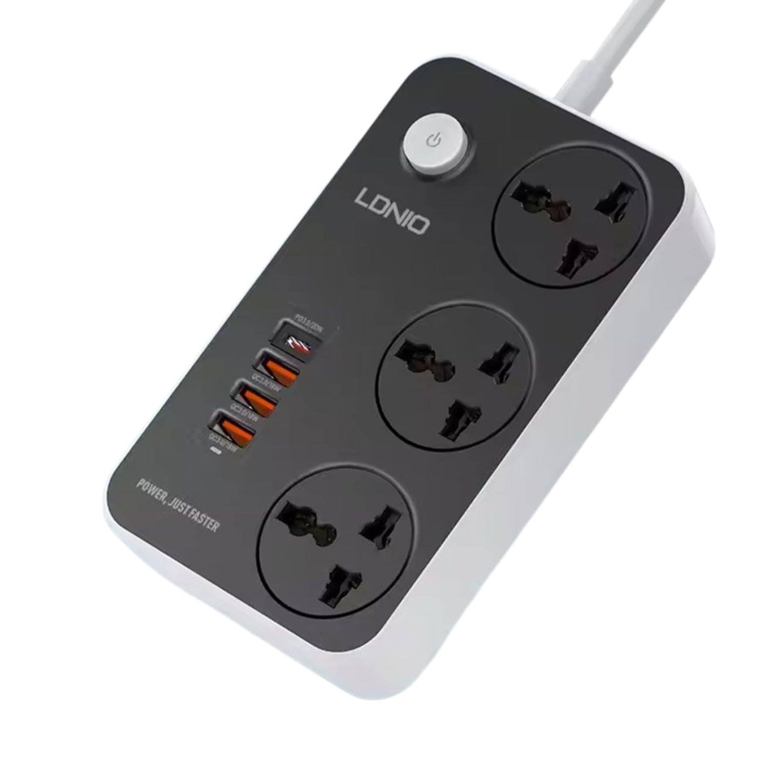 2500W Power Strip 220 Volts Extension Board with 38W Type C USB Ports | 100-250V 3 Power Sockets with 20W Type C PD QC Fast USB Port | Multi Port Extension with USB Port 2M Power Cord-image-31