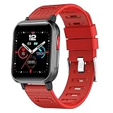 ♥ 【RELOJ INTELIGENTE PARA TELÉFONOS ANDROID】 Compatible con la mayoría de los teléfonos inteligentes con iOS 9.0 y Android 4.4. Descargue e instale la aplicación gratuita "Gloryfit", vincule este reloj inteligente en su teléfono celular, puede recibir alertas de calendario, SMS, llamadas entrantes y SNS (Facebook, WhatsApp, LinkedIn, Instagram, Twitter y más) en este reloj; nunca lo hará dejar que te pierdas cualquier cosa importante.