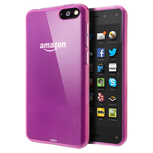 Amazon Fire Phone Case, Cimo [Flex] Premium Slim TPU Flexible Soft Case for Amazon Fire Phone (2014) - Pink