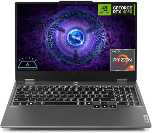 Lenovo LOQ Gaming Laptop, 15.6" FHD 144Hz Display, AMD Ryzen 5 72...