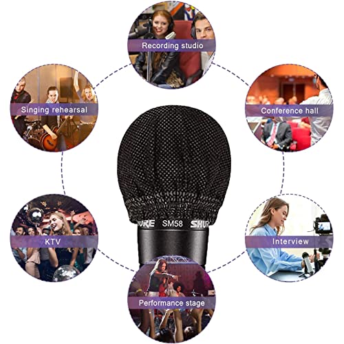 400Pcs Disposable Microphone Covers, Individually Wrapped Mic Cover Disposable, Non-Woven Disposable Mic Covers, Disposable Microphone Covers Easy To Use And Dispose - Ideal For Conferences, Concerts #TOP3