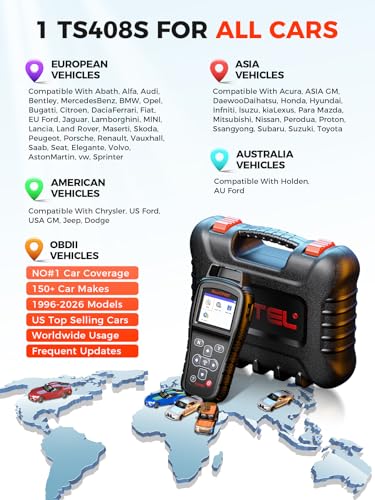 Herramienta de diagnóstico de neumáticos Autel MaxiTPMS TS408 para coche 3