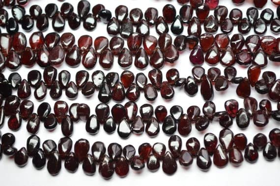 Grenat pyrope naturel en perles de joaillerie LKBEADS briolettes poires pour création de collier