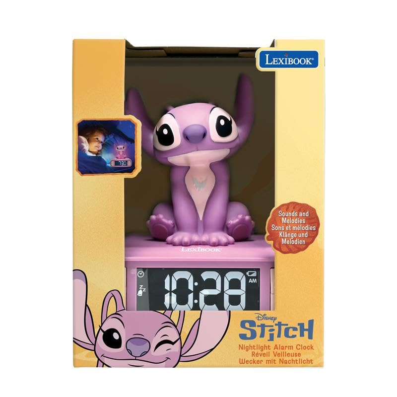 Reloj despertador Lexibook Angel con sonidos melodias luz de noche integrada y boton snooze 7