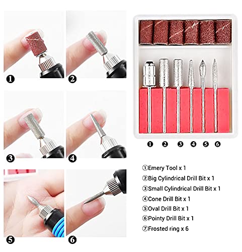 Kit Profesional de Lima Eléctrica para Uñas Ajustable miniatura 6