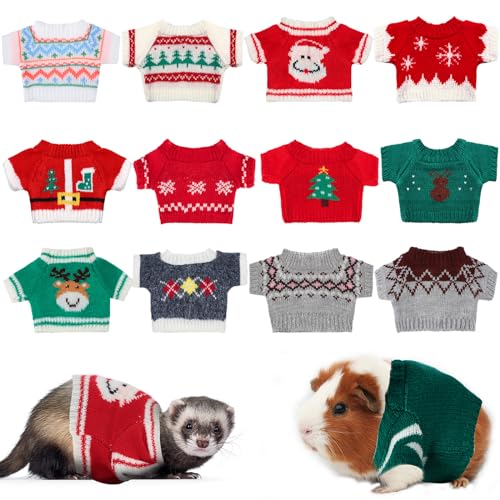 12 Piezas Ropa Navideña para Pequeños Animales