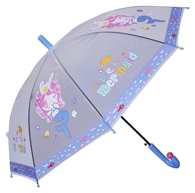 Bunny Rabit Umbrella for Kids, Windproof Auto Open Stick Umbrellas for Rain Toddler Girls Boys, Bunny Rabbit Print Umbrella for Children-picture-50