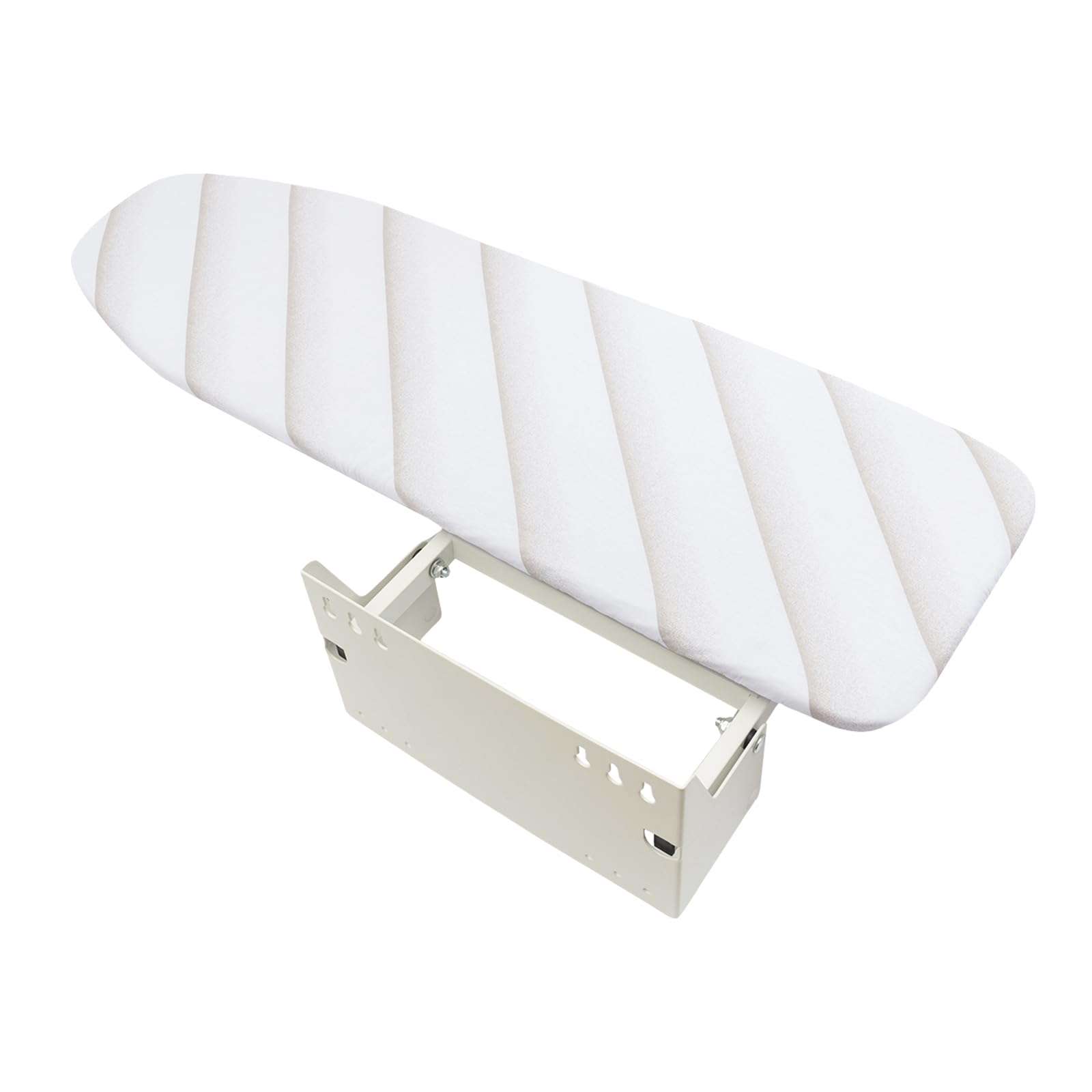 Wandmontierte Bügelbretter 95 x 30 cm, Bügelbrett faltbar, Weiß | Tragkraft 15 kg, Maximale Temperaturen 428℉, Platzsparende Bügelbretter für Kleidung, Hosen, Privathaushalte, Wäschereie