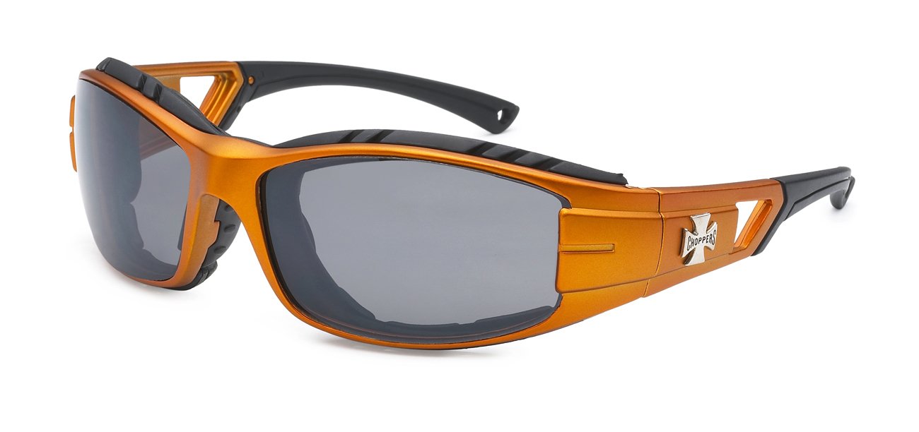 5Zero1 Choppers Men Women Fashion Running Sport Motorcyclist Foam Padded Sunglasses (Sport Metallic Orange)-image-2