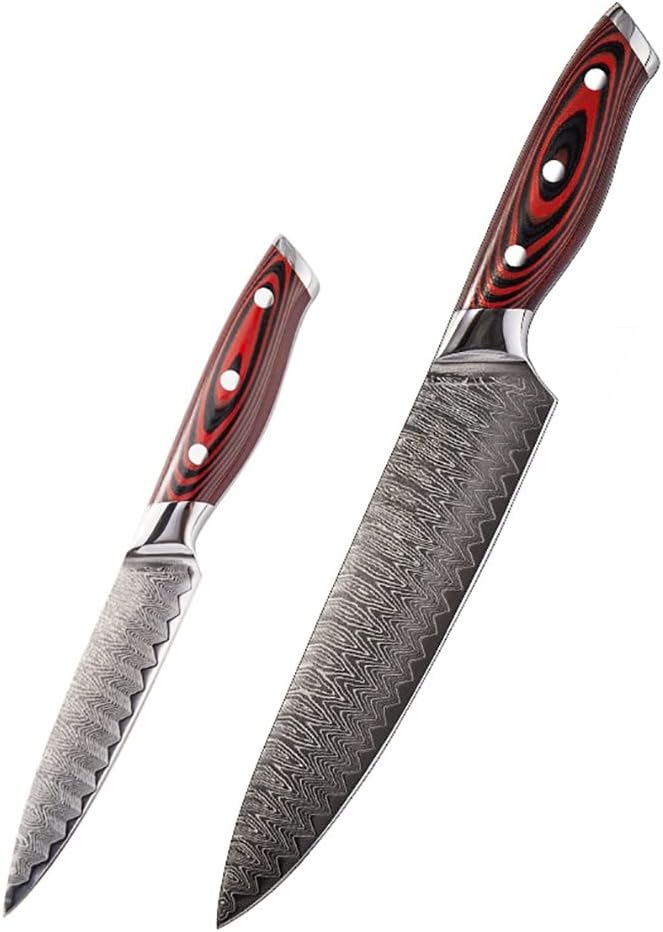 Set Cuchillos Cocina 2 Piezas Acero Aleación Forjado