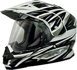 AFX FX-39 Dual Sport Motorcycle Helmet Strike Black Multi LG AFX FX-39 Dual Sport Motorcycle Helmet Strike Black Multi LG