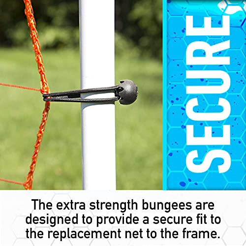 Franklin Sports Replacement Soccer Rebounder/Goal Bungee Set - 10 Pieces , White , 3.5Mm X 5.5" #TOP3