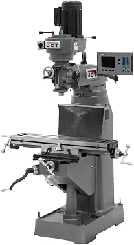 JET JVM-836-3 Step Pulley Milling Machine, 2-Axis ACU-RITE 203 DRO, X-Axis Powerfeed 690146