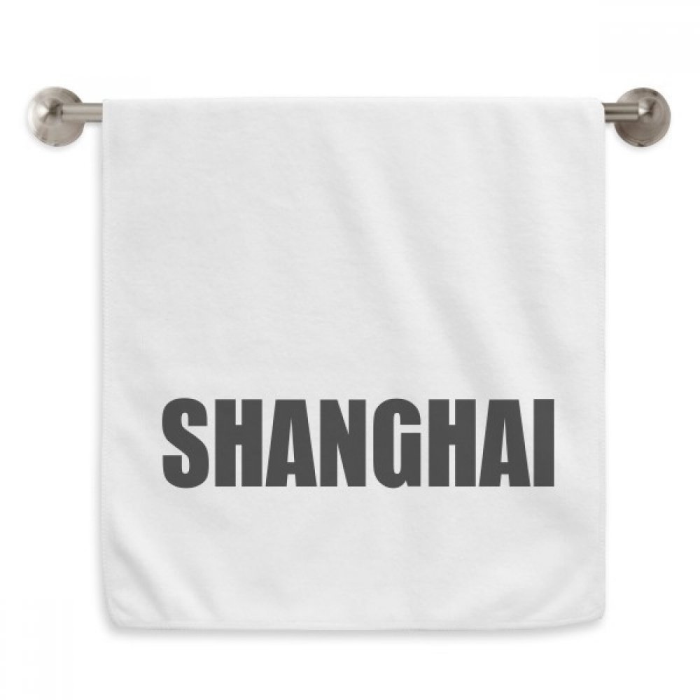 Serviettes moelleuses Shanghai Chine 13x29 Pouces essuie-main blanc