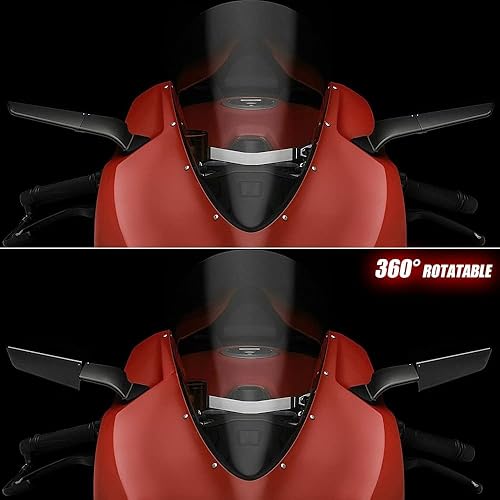 Miniatura 5 de Se adapta a DUCATI Panigale 1299 S PANIGALE 959 Corse - Espejos retrovisores retrovisores para motocicleta, espejo lateral giratorio ajustable,