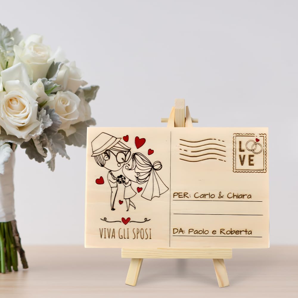 Biglietto per matrimonio da colorare