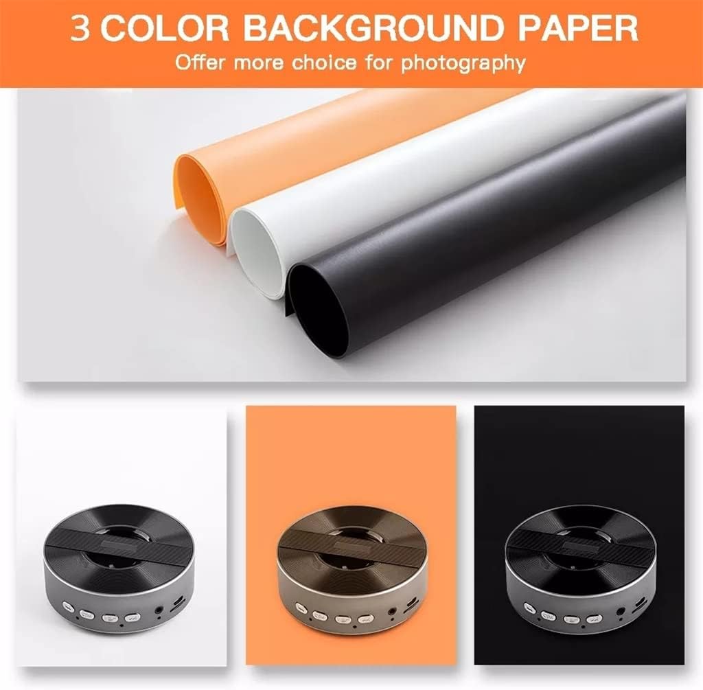 Photography Studio Lightbox 60 Cm 48W Photo Light Tent Tabletop Shooting SoftBox with 3 Colors Background Photo Box (D 60 * 60 * 60cm)