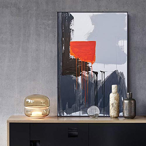 Peinture sur toile abstraite blocs de couleur de salon 70x100cm